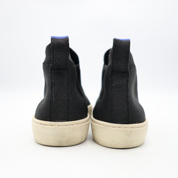 Rothy's Chelsea Women's Size 7.5 Ankle Boots Black Mesh Slip On Boots Black - Picture 5 of 9
